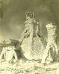 Iced up observatory