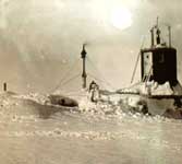Iced up observatory